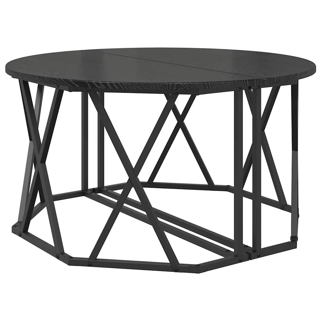 Salontafel 80 X 80 X 42 Cm Engineered Hout En Staal