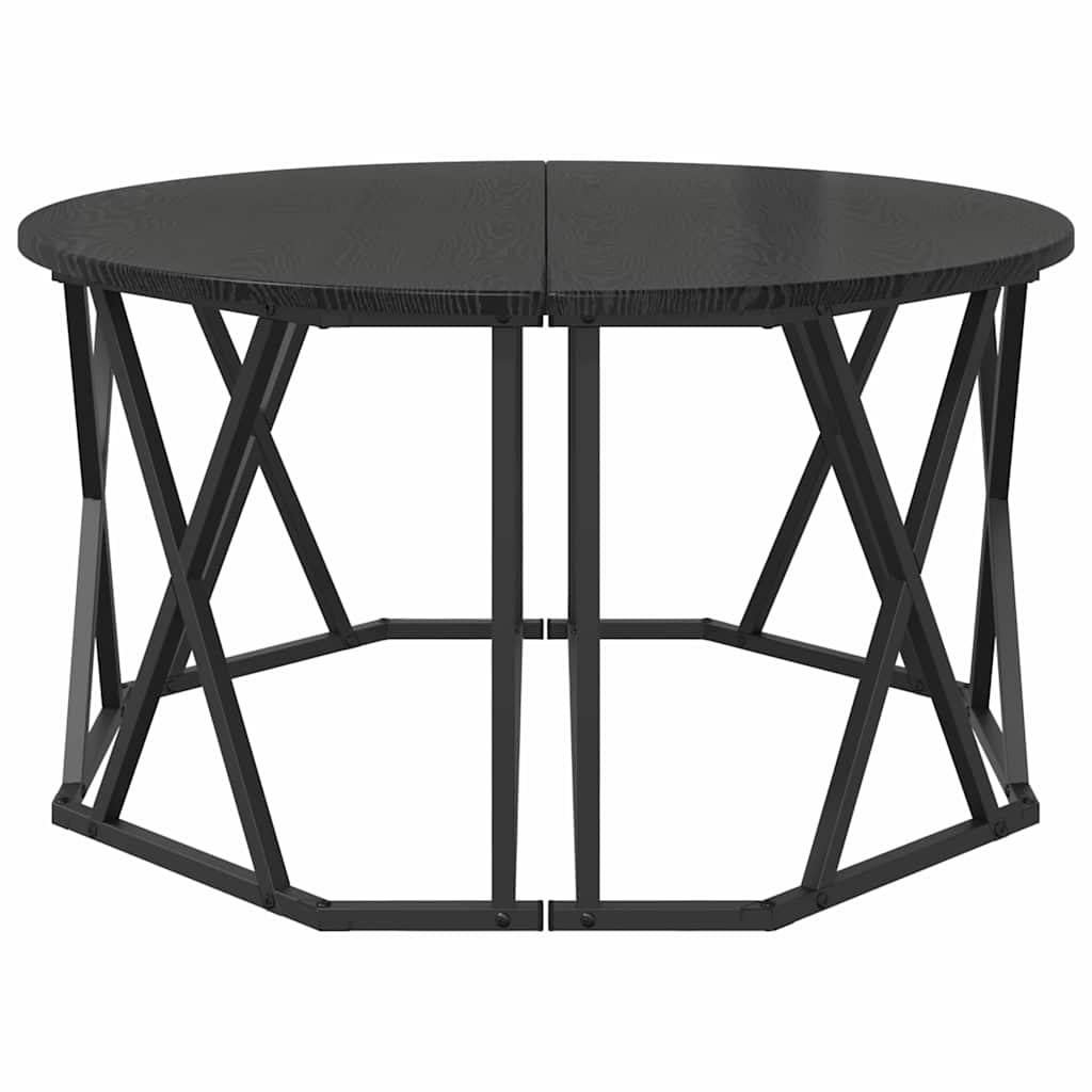 Salontafel 80 X 80 X 42 Cm Engineered Hout En Staal