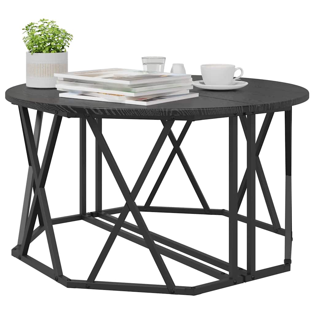 Salontafel 80 X 80 X 42 Cm Engineered Hout En Staal