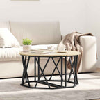 Salontafel 80 X 80 X 42 Cm Engineered Hout En Staal