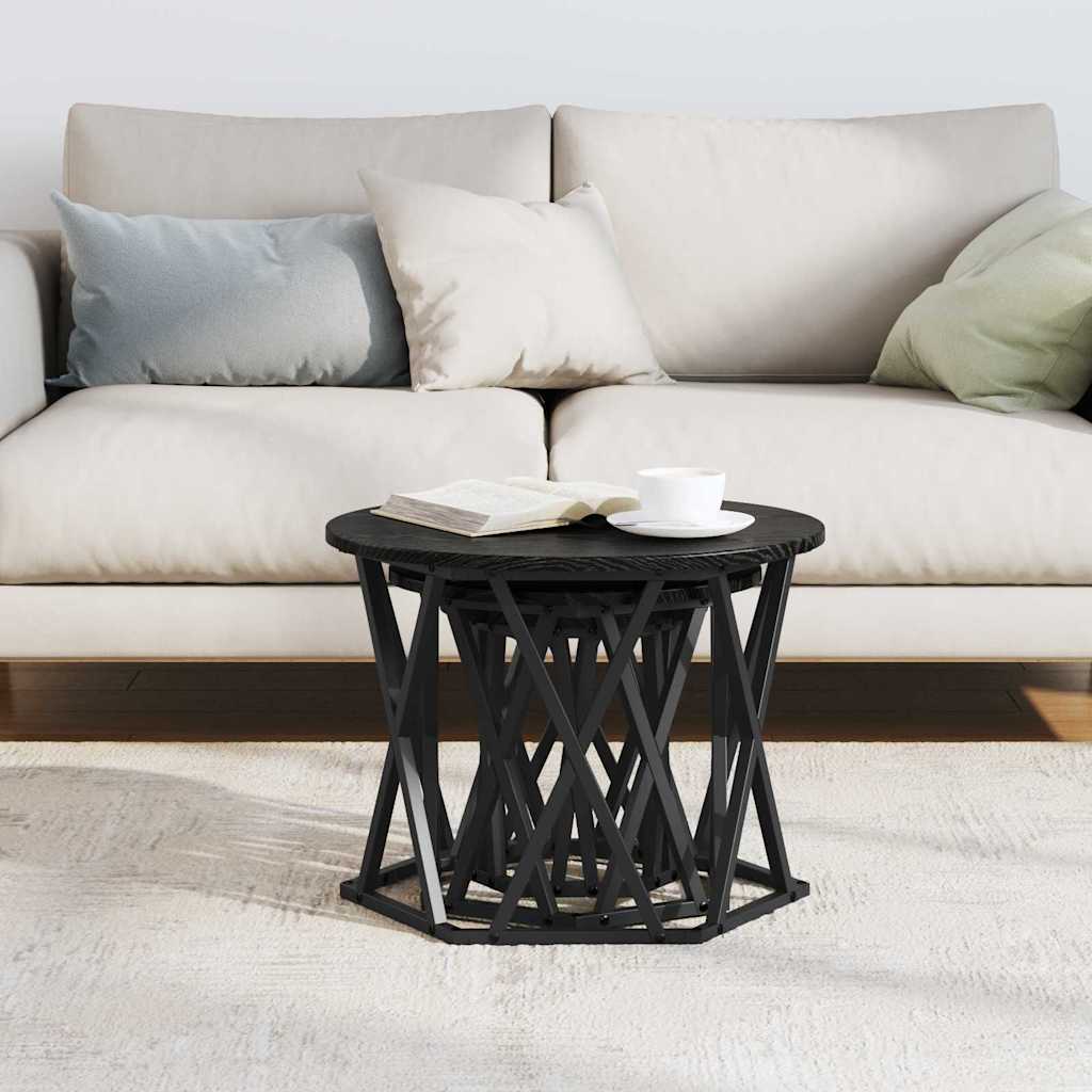 Nestbare Bijzettafel 3 Pcs 53 X 53 X 40 Cm