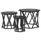 Nestbare Bijzettafel 3 Pcs 53 X 53 X 40 Cm