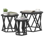 Nestbare Bijzettafel 3 Pcs 53 X 53 X 40 Cm