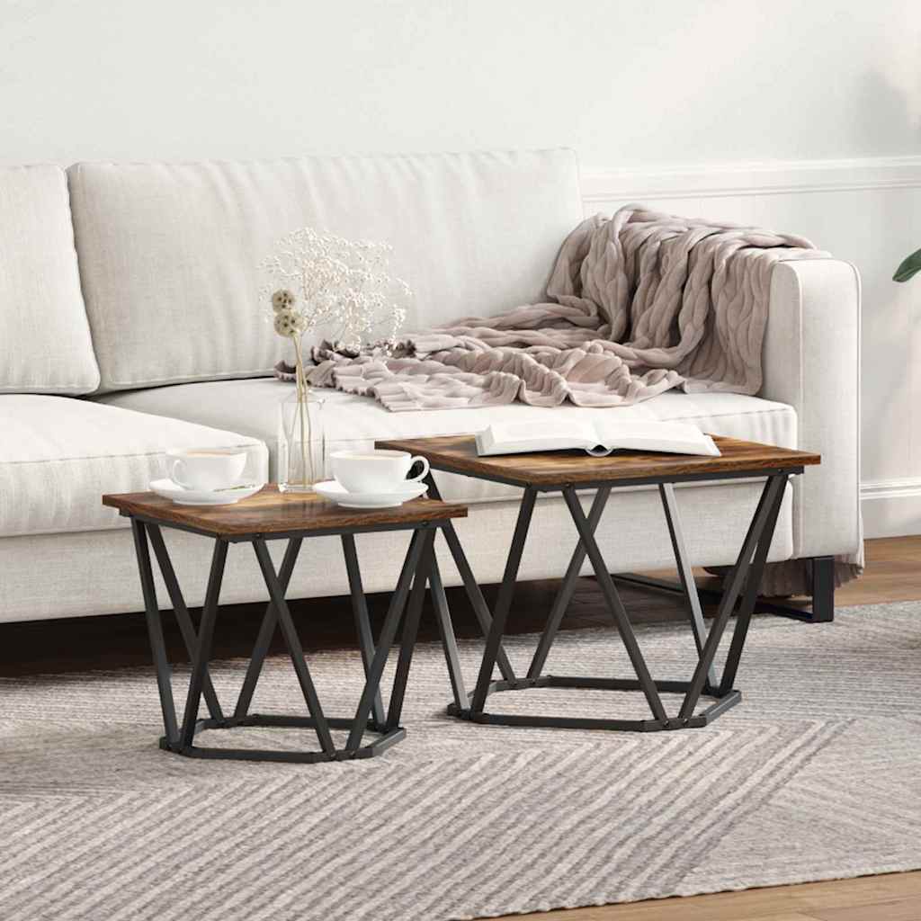 Bijzettafelset 2 Pcs 50 X 50 X 40 Cm