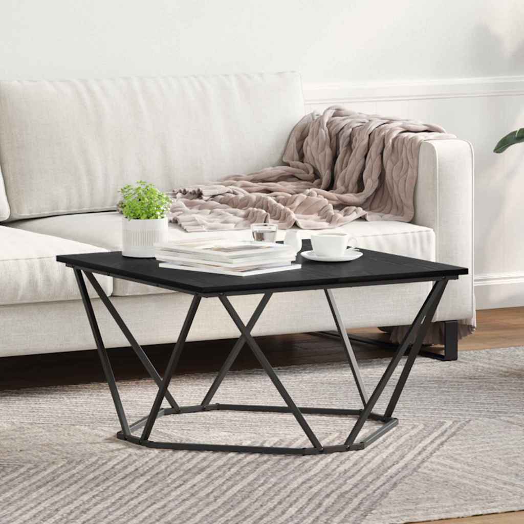 Salontafel 80 X 80 X 45 Cm Engineered Hout En Staal