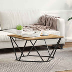 Salontafel 80 X 80 X 45 Cm Engineered Hout En Staal
