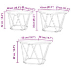 Salontafel 3 Pcs 50 X 50 X 40 Cm