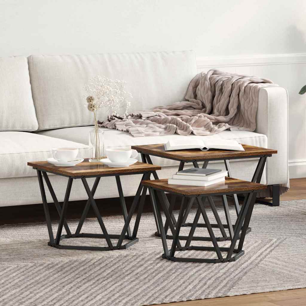 Salontafel 3 Pcs 50 X 50 X 40 Cm