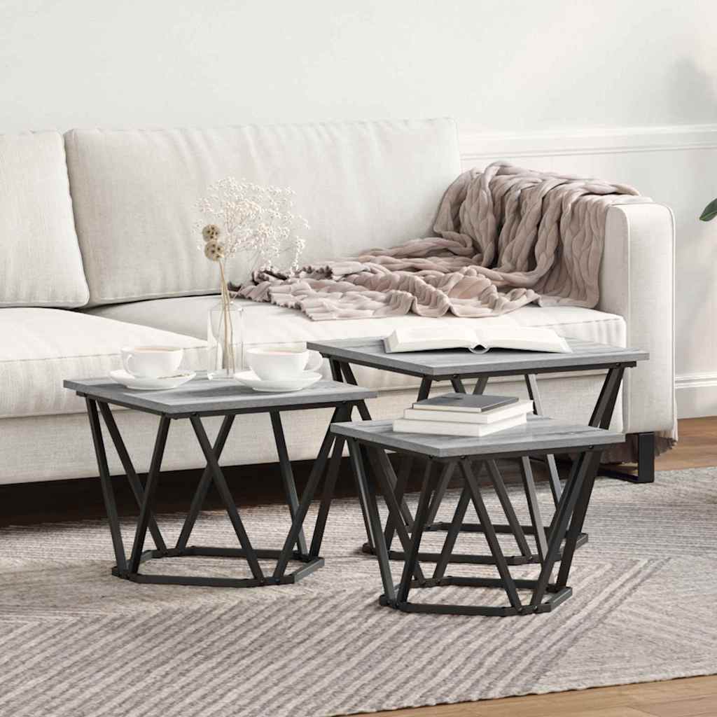Salontafel 3 Pcs 50 X 50 X 40 Cm