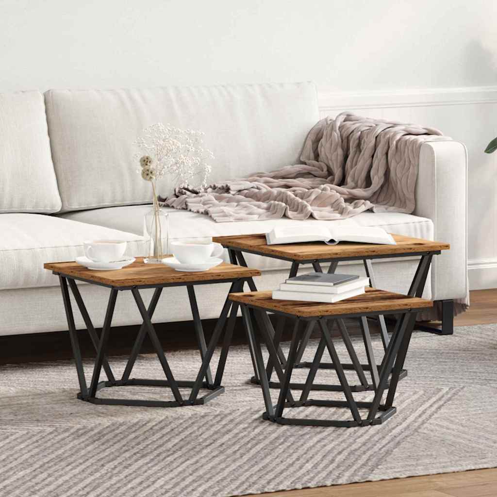Salontafel 3 Pcs 50 X 50 X 40 Cm