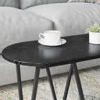 Salontafel 80 X 40 X 40,5 Cm Geperst Hout En Metaal