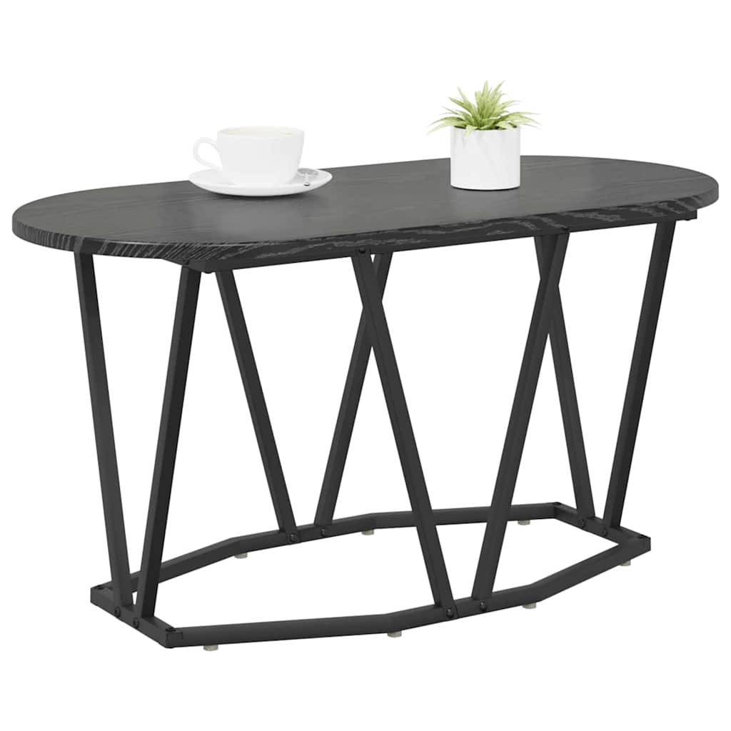 Salontafel 80 X 40 X 40,5 Cm Geperst Hout En Metaal