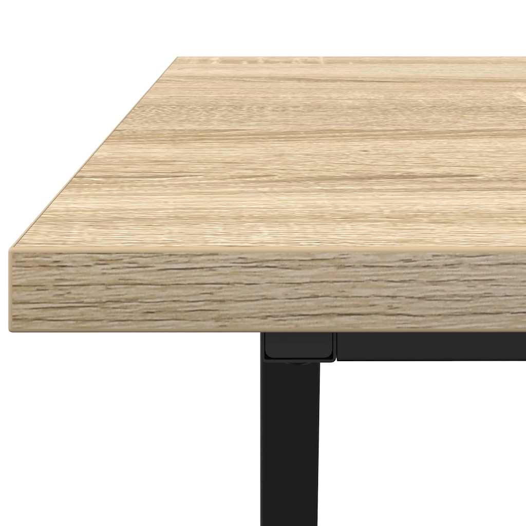 Salontafel 100 X 50 X 40 Cm Geperst Hout En Metaal