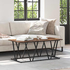 Salontafel 100 X 50 X 40 Cm Geperst Hout En Metaal