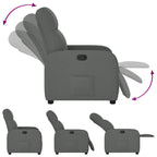 Fauteuil Verstelbaar Stof Donkergrijs