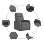 Fauteuil Verstelbaar Stof Donkergrijs