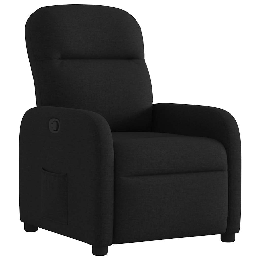 Fauteuil Verstelbaar Stof Zwart