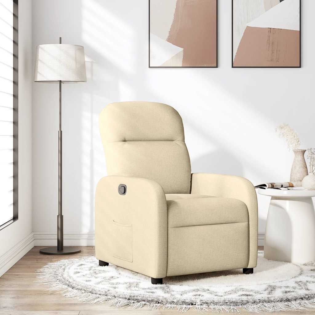 Fauteuil Verstelbaar Stof Kleurig Crème