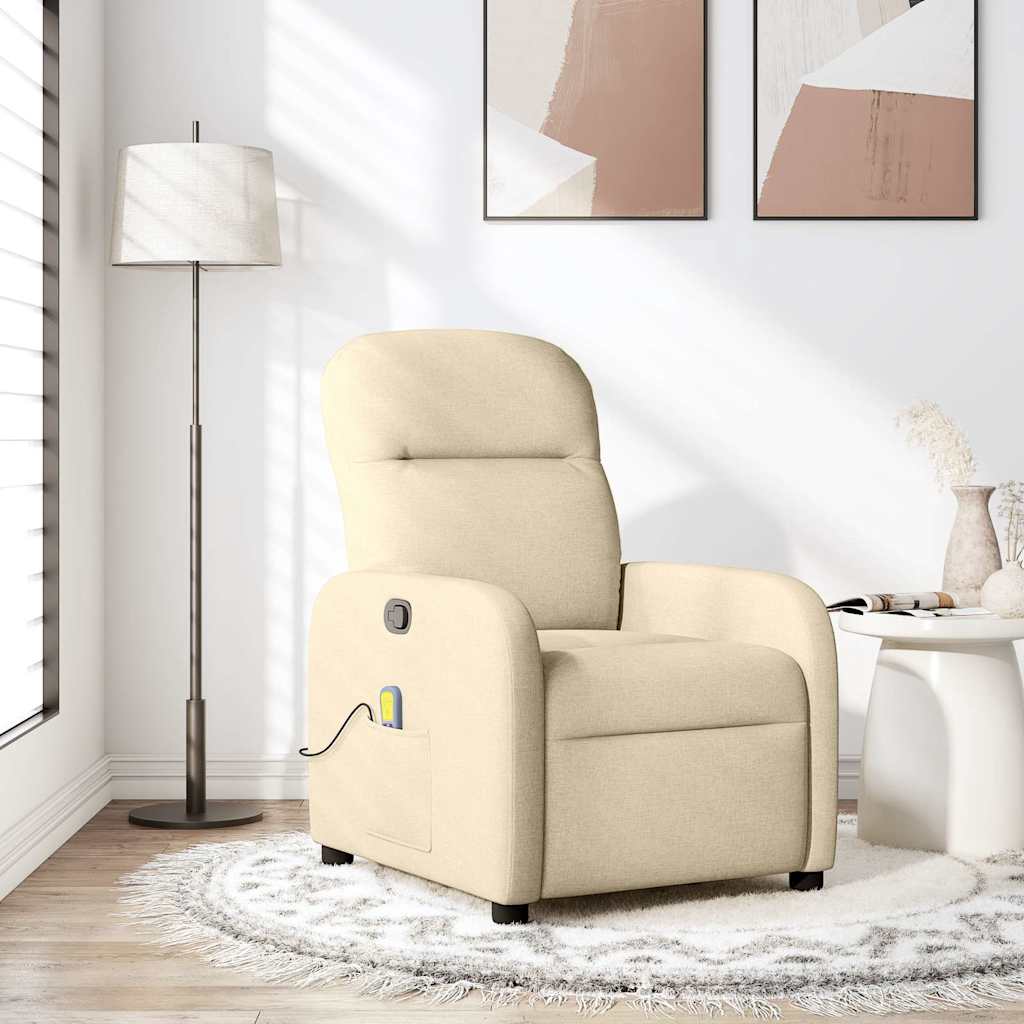 Fauteuil Verstelbaar Stof Kleurig Crème