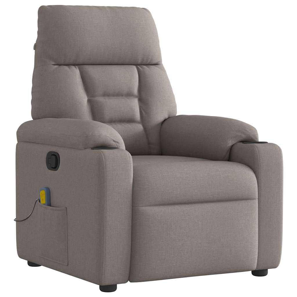 Massagestoel Verstelbaar Stof Taupe