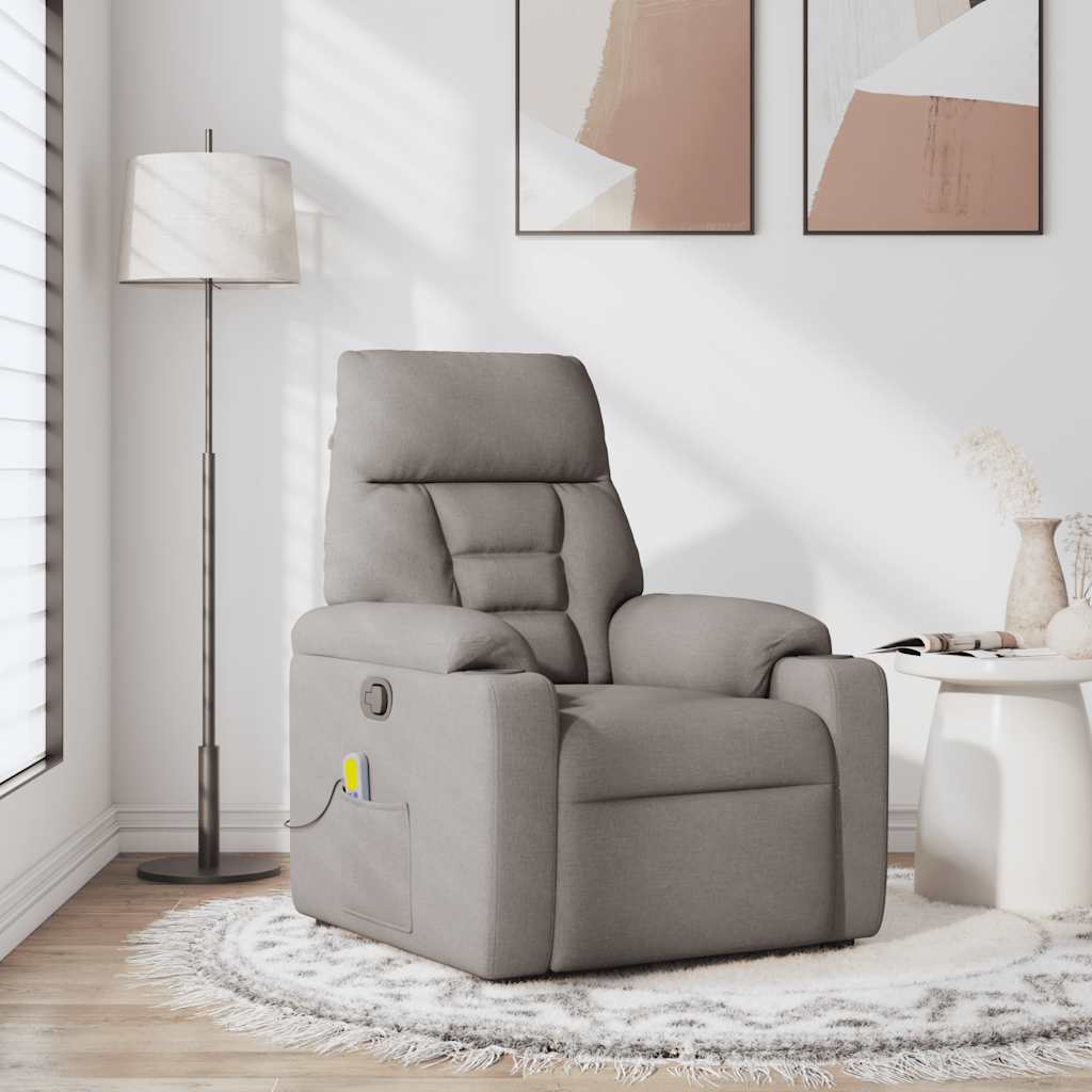 Massagestoel Verstelbaar Stof Taupe
