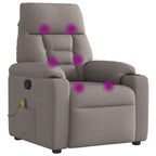 Massagestoel Verstelbaar Stof Taupe