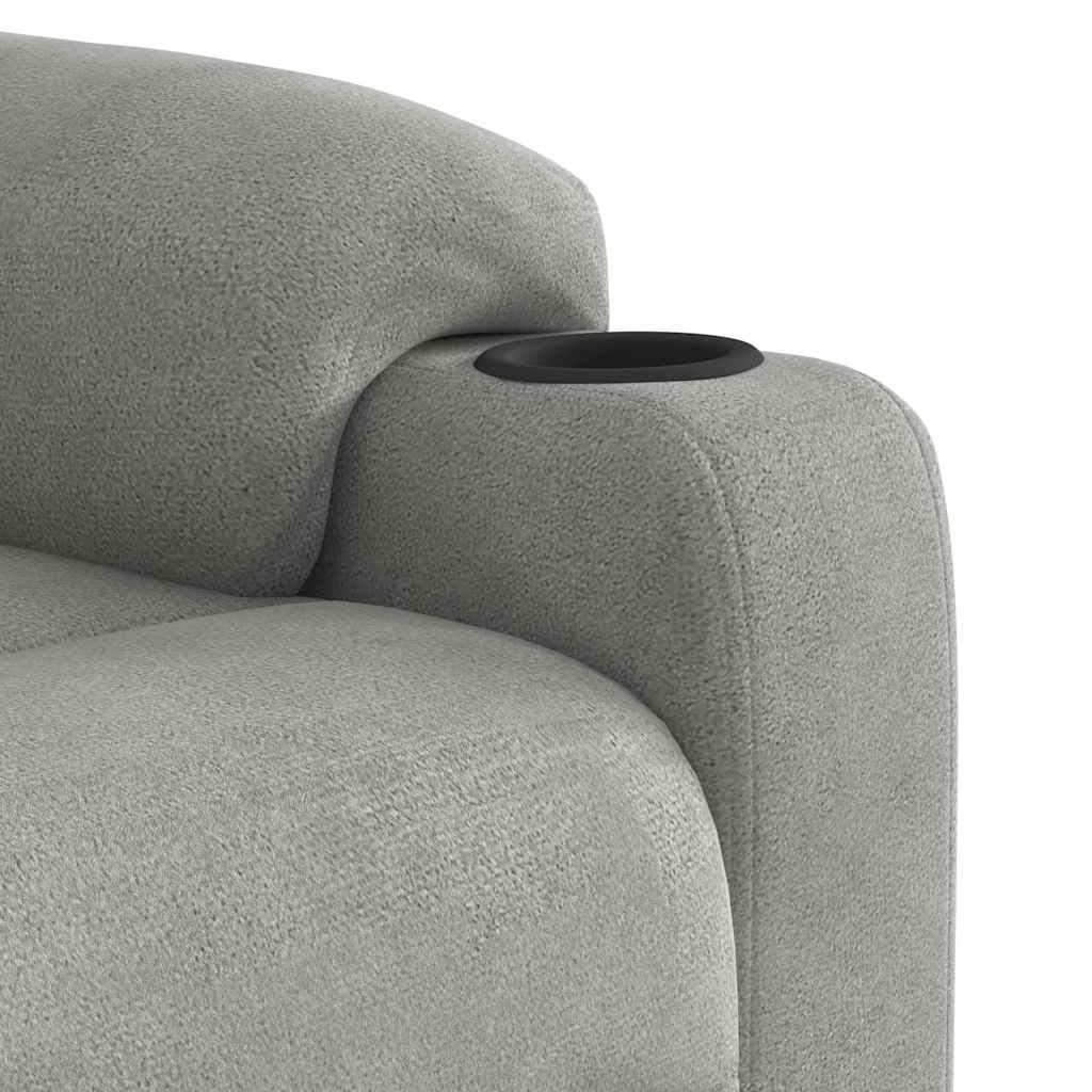 Fauteuil Verstelbaar Microvezelstof Lichtgrijs