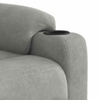 Fauteuil Verstelbaar Microvezelstof Lichtgrijs