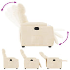 Fauteuil Verstelbaar Microvezelstof Beige