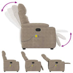 Massagestoel Microvezelstof Taupe