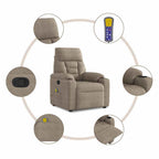 Massagestoel Microvezelstof Taupe