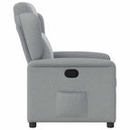 Fauteuil Verstelbaar Stof Lichtgrijs