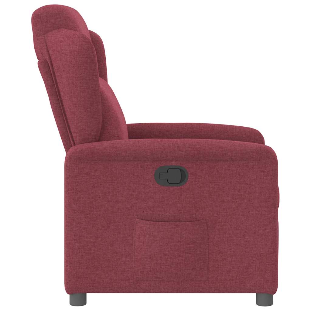 Fauteuil Verstelbaar Stof Wijnrood