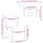 Fauteuil Verstelbaar Stof Bruin