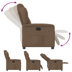 Fauteuil Verstelbaar Stof Bruin