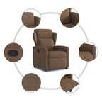 Fauteuil Verstelbaar Stof Bruin