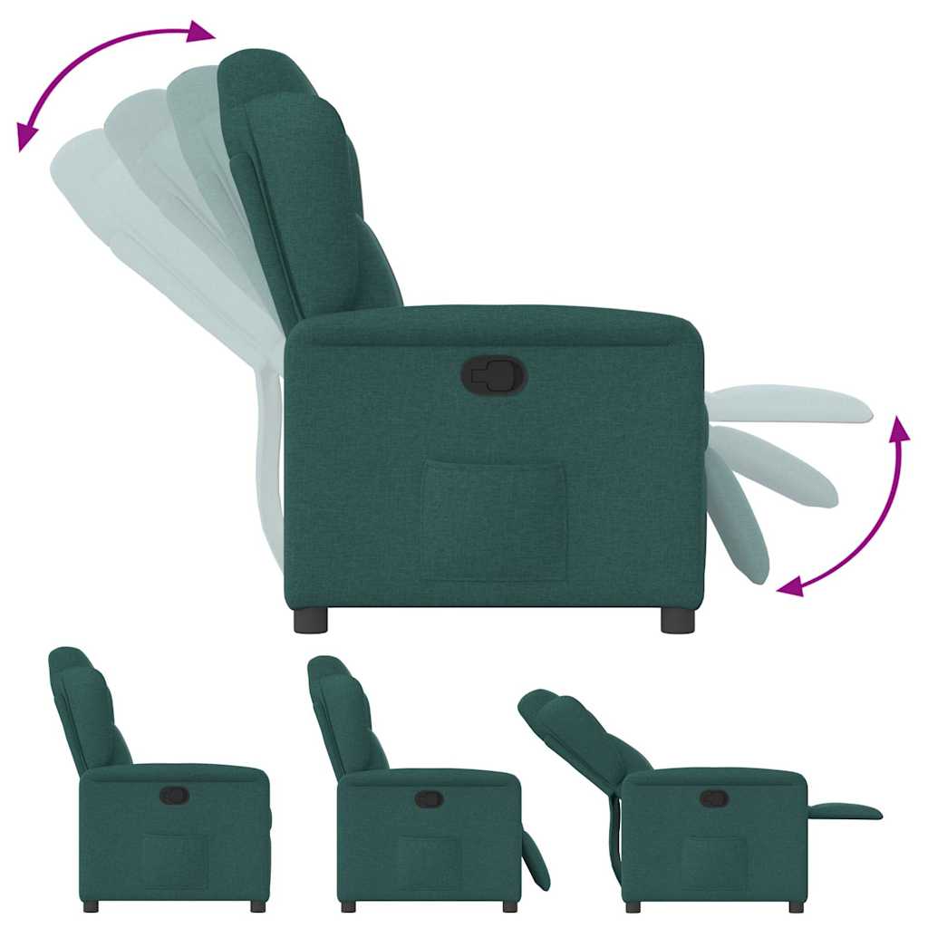 Fauteuil Verstelbaar Stof Donkergroen