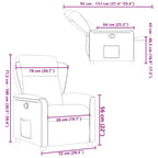 Fauteuil Verstelbaar Stof Taupe