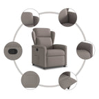 Fauteuil Verstelbaar Stof Taupe