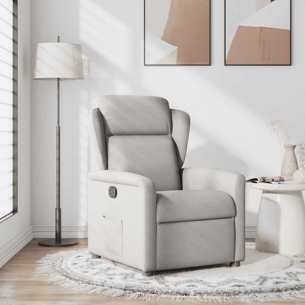 Fauteuil Verstelbaar Stof Wolk Grijs Wolkengrijs