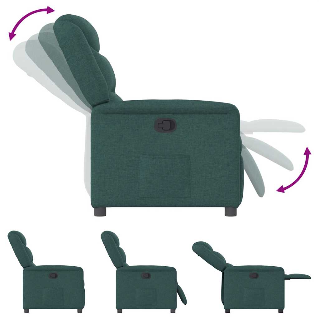 Fauteuil Verstelbaar Stof Donkergroen