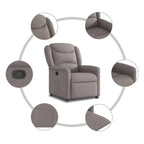Fauteuil Verstelbaar Stof Taupe