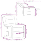 Fauteuil Verstelbaar Stof Taupe