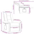 Fauteuil Verstelbaar Stof Bruin