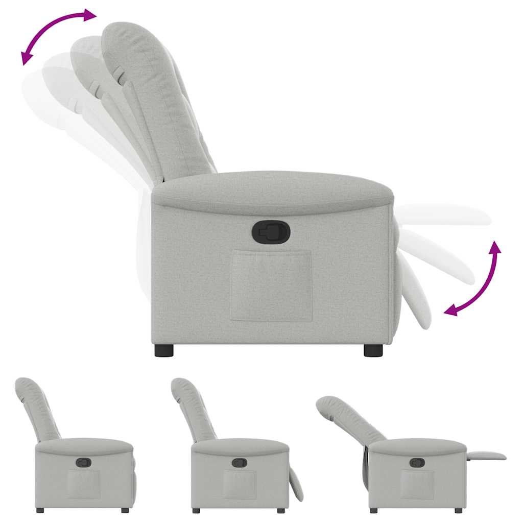 Fauteuil Verstelbaar Stof Wolk Grijs Wolkengrijs
