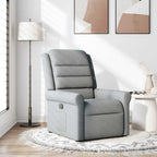 Fauteuil Verstelbaar Stof Lichtgrijs