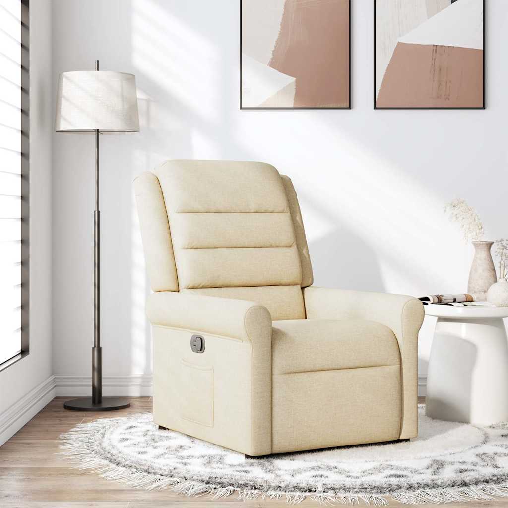 Fauteuil Verstelbaar Stof Kleurig Crème