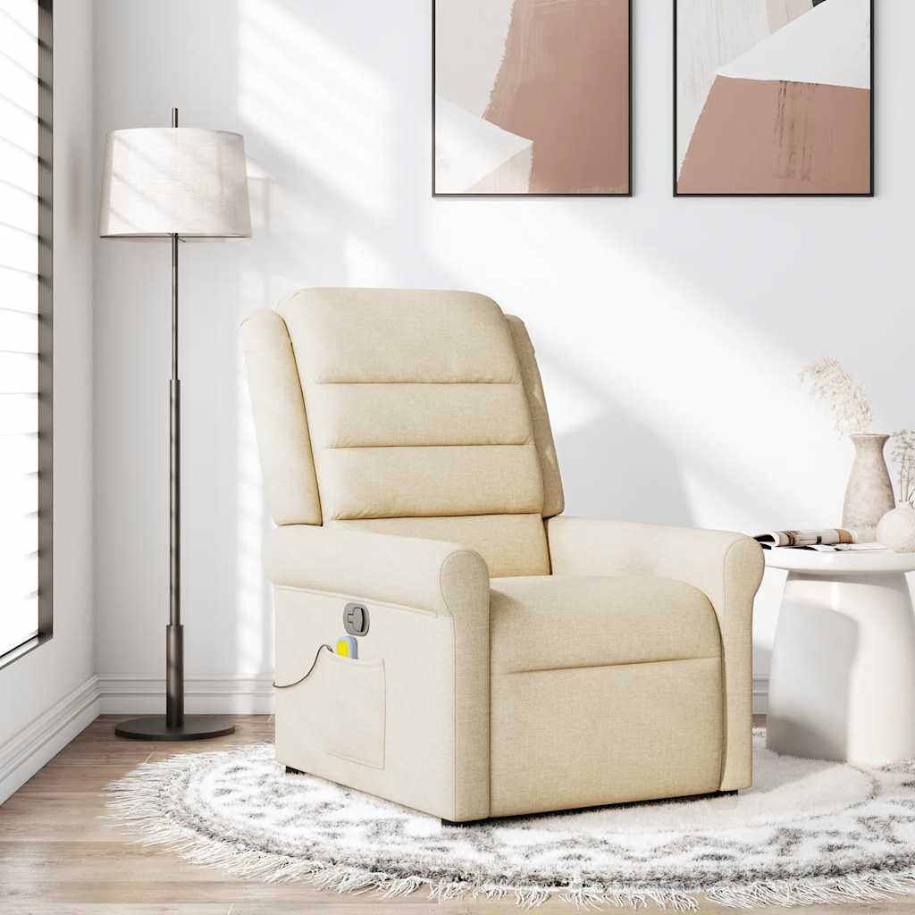 Fauteuil Verstelbaar Stof Kleurig Crème