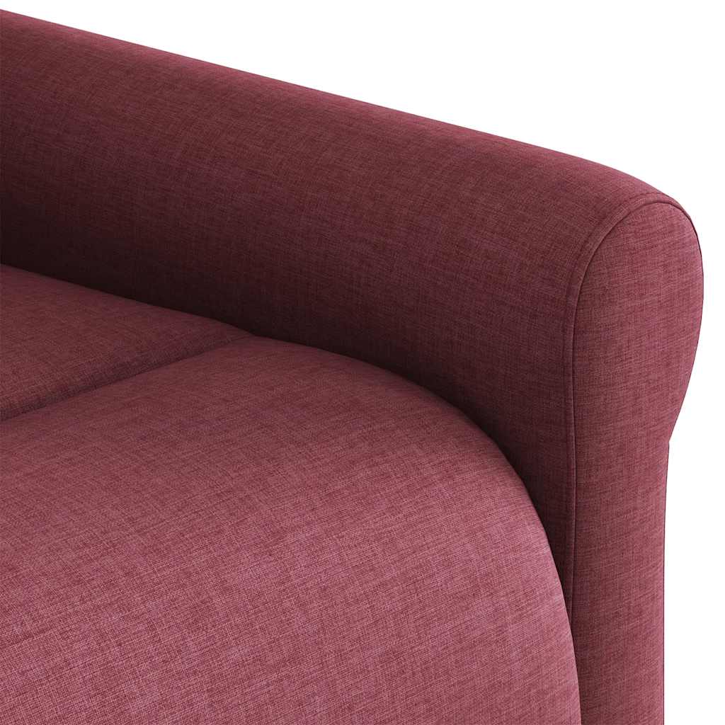 Fauteuil Verstelbaar Stof Wijnrood