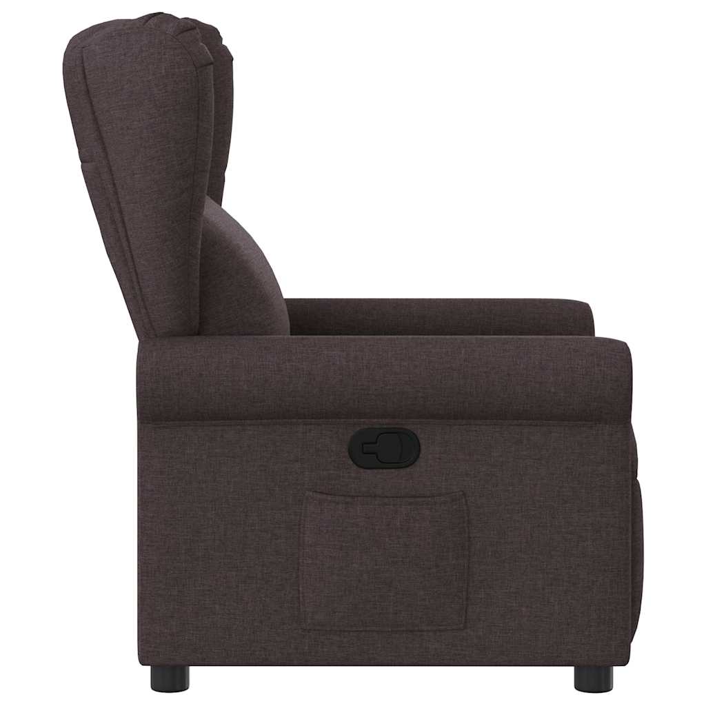 Fauteuil Verstelbaar Stof Donkerbruin